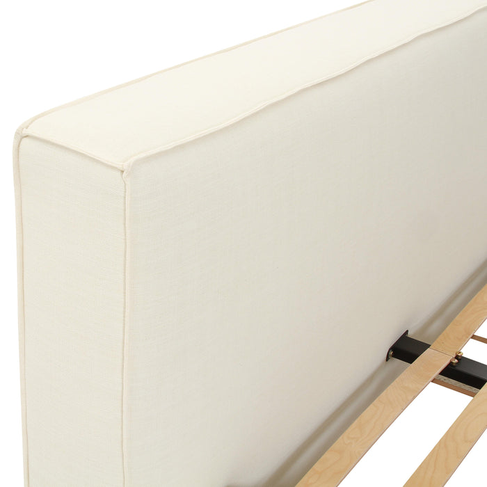 Olafur Cream Linen UK Super King Bed