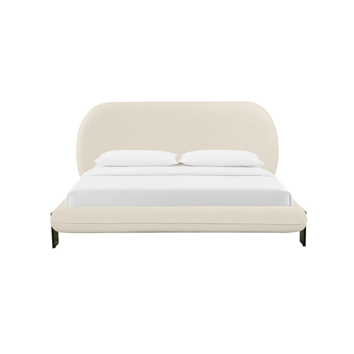 Ophelia Cream Faux Wool UK King Bed