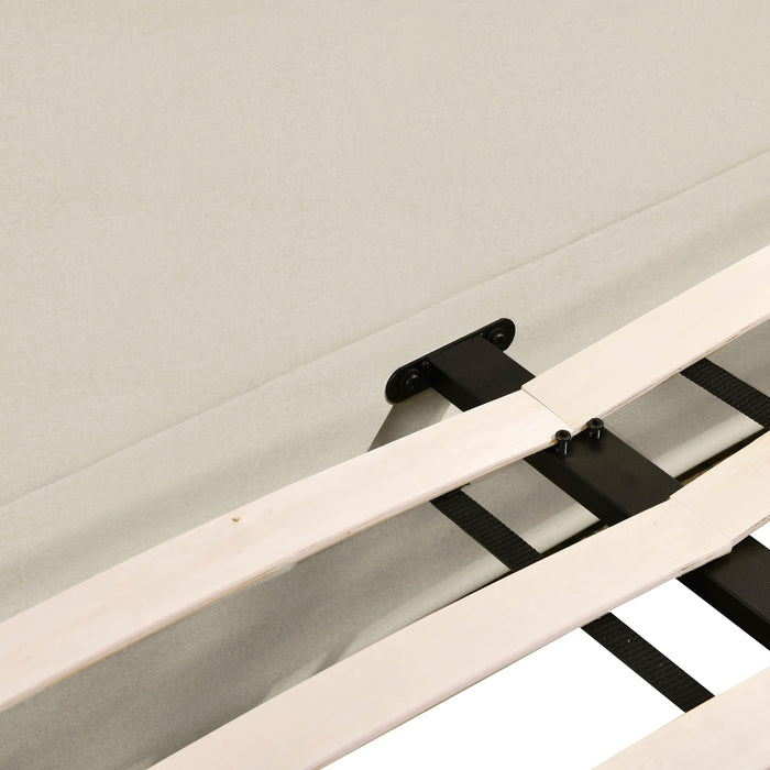 Ophelia Cream Faux Wool UK King Bed