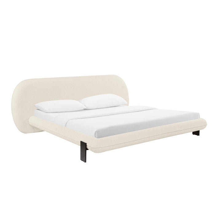 Ophelia Cream Faux Wool UK Super King Bed