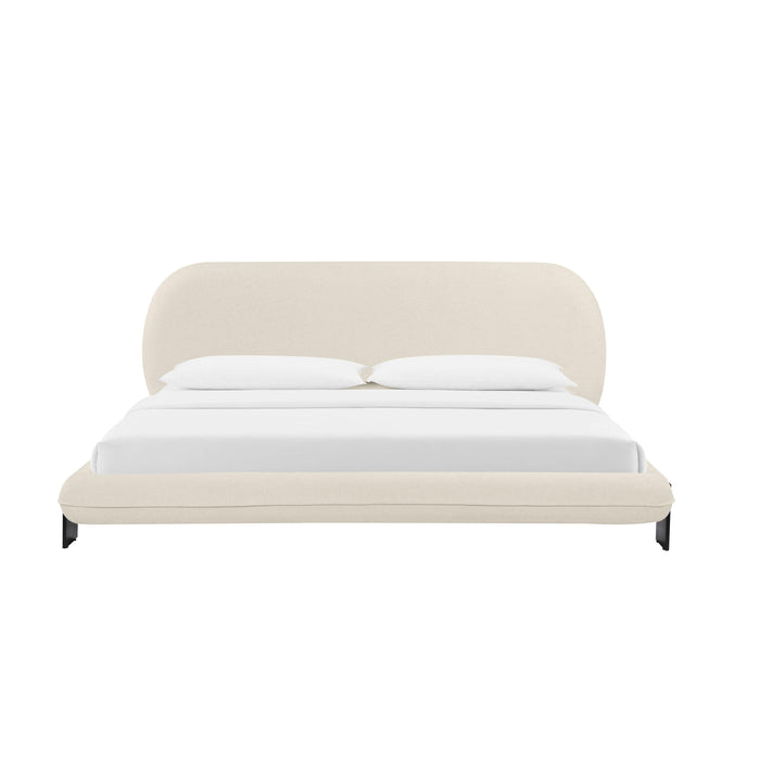 Ophelia Cream Faux Wool UK Super King Bed