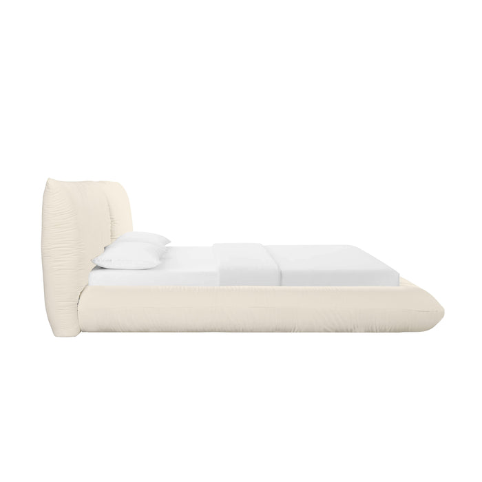 Romp Cream 100% Recycled Linen UK King Bed