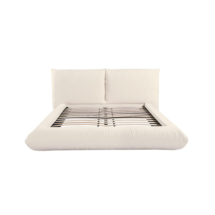 Romp Cream 100% Recycled Linen UK King Bed