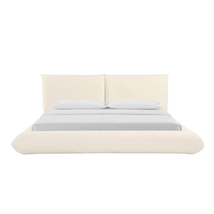 Romp Cream 100% Recycled Linen UK Super King Bed
