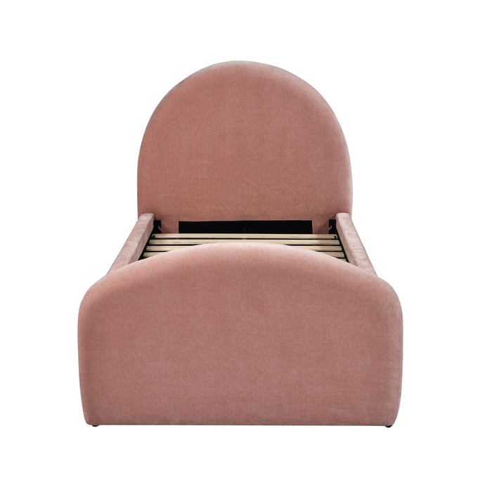 Moon Rose Upcycled Chenille Twin Trundle Bed - MR ZEE FURNITURE