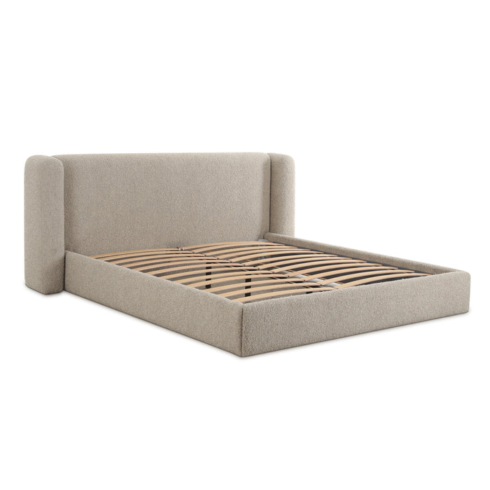 Babette Tan Boucle Queen Bed