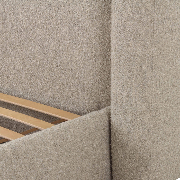 Babette Tan Boucle King Bed