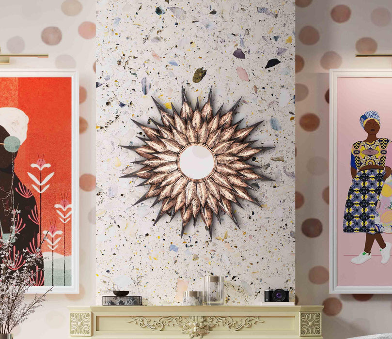 Sunflower Antique Wall Mirror 5