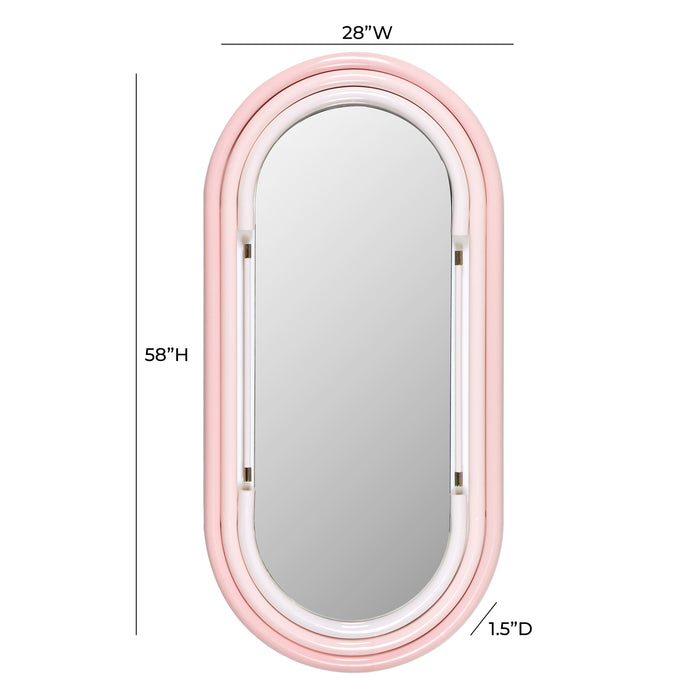 Neon Large Wall Mirror in Pink 9