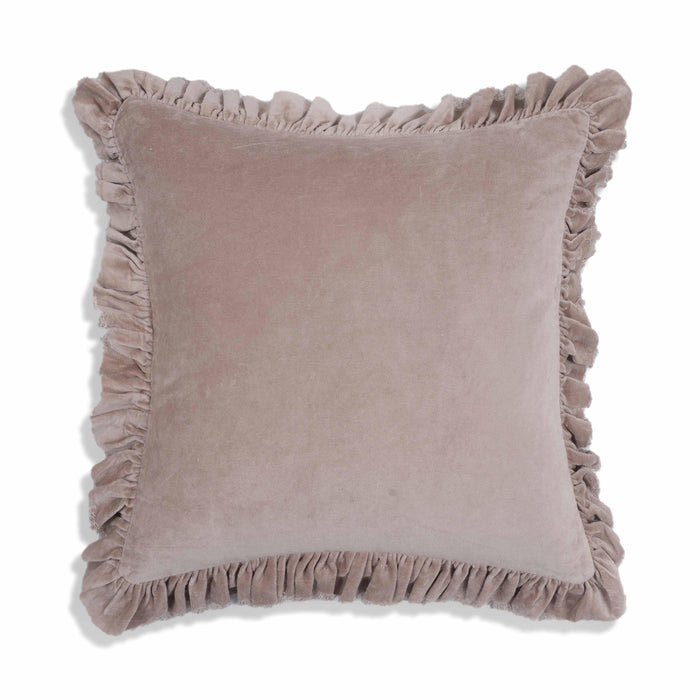 Alessia Distressed Pink Velvet Pillow