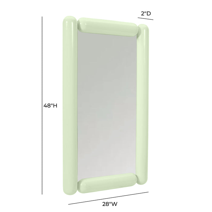 Cozzi Mint Green Wall Mirror