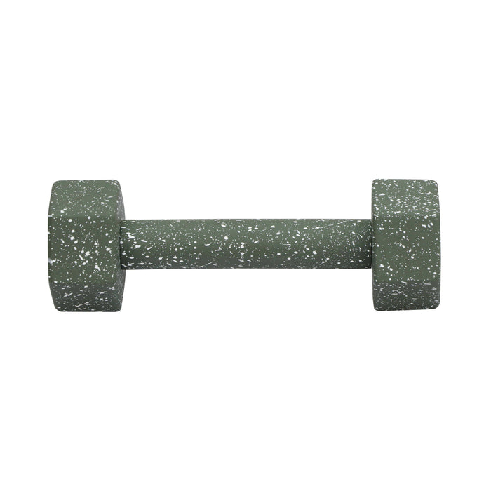 Gabby Speckled Army Green Decorative Dumbbell