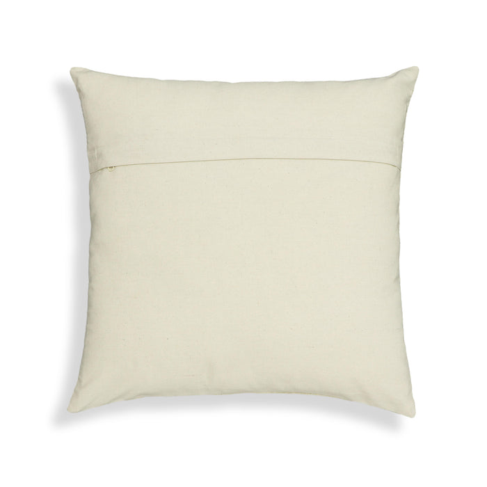 Tulip Embroidered Floral Wool 20 inch Square Accent Cushion