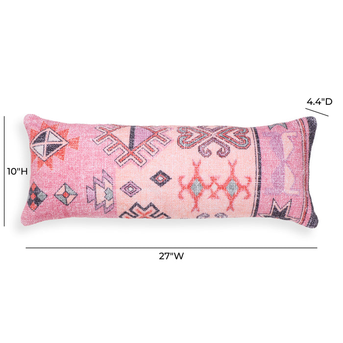 Persia Pink Cotton 27 x 10 inch Bolster Pillow