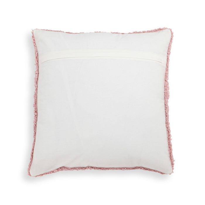 Blossom Tufted Cotton 20 inch Square Accent Pillow