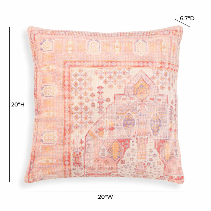Persia Pink 20 inch Square Accent Pillow