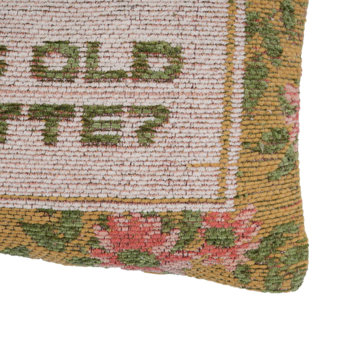 Oh, This Old Schmatte Jacquard Cotton Pillow