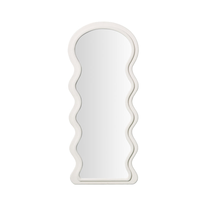 Rhodes Cream Velvet 70 inch Floor Mirror