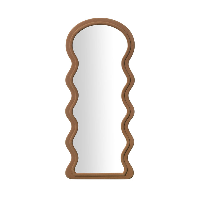 Rhodes Cinnamon Velvet 70 inch Floor Mirror