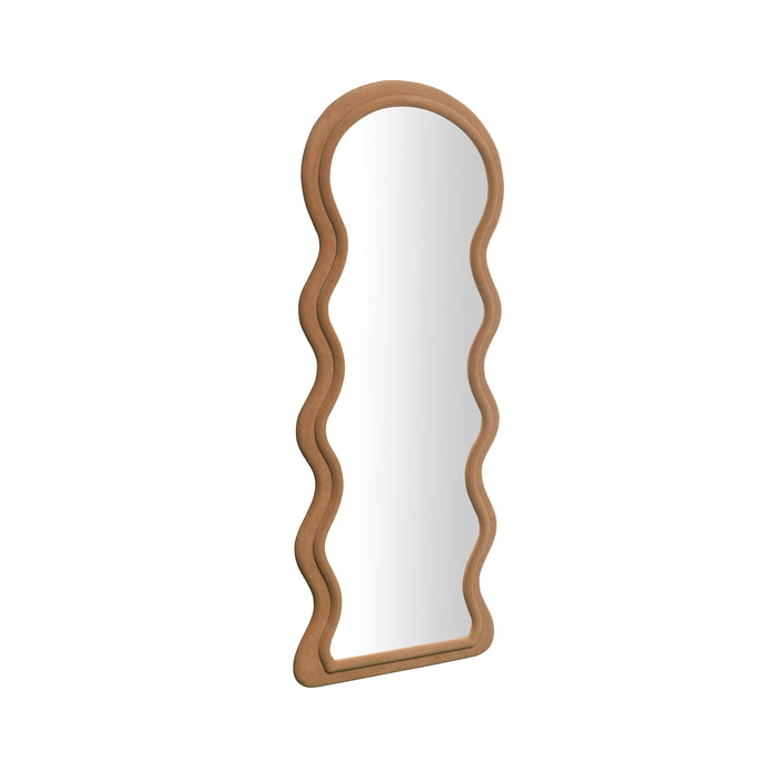 Rhodes Cinnamon Velvet 70 inch Floor Mirror