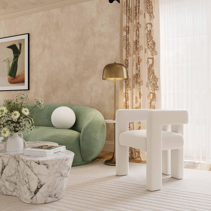 Boba Cream Vegan Shearling 9 inch Pillow