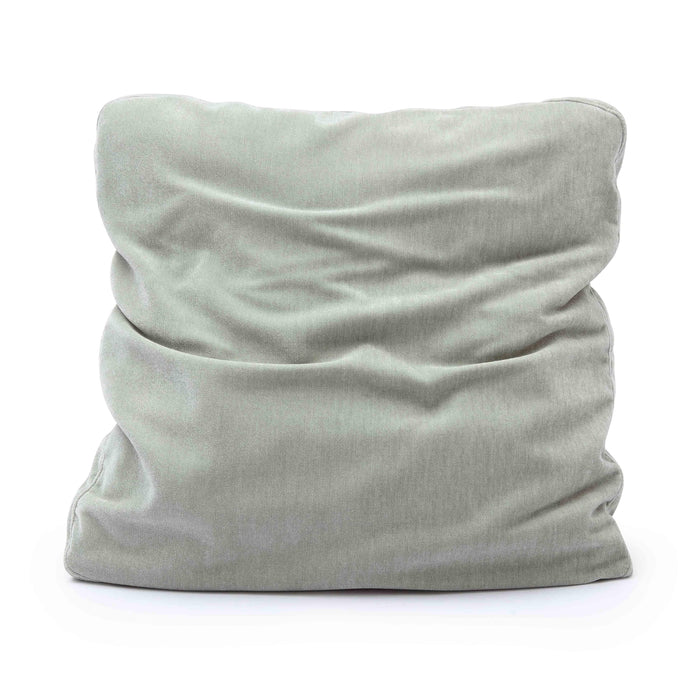 Tipsy Mint Green Upcycled Chenille 24 x 24 inch Square Floppy Pillow