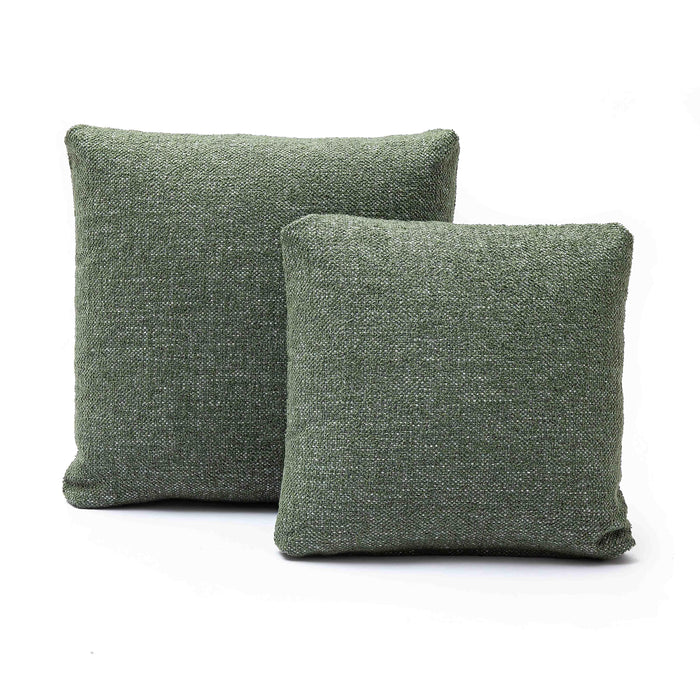 Malolo Green Basketweave 20 inch Square Vegan-Down Pillow - COVER