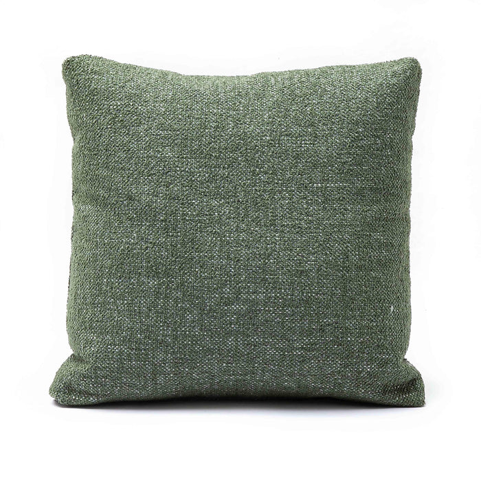 Malolo Green Basketweave 16 inch Square Vegan-Down Pillow - COVER