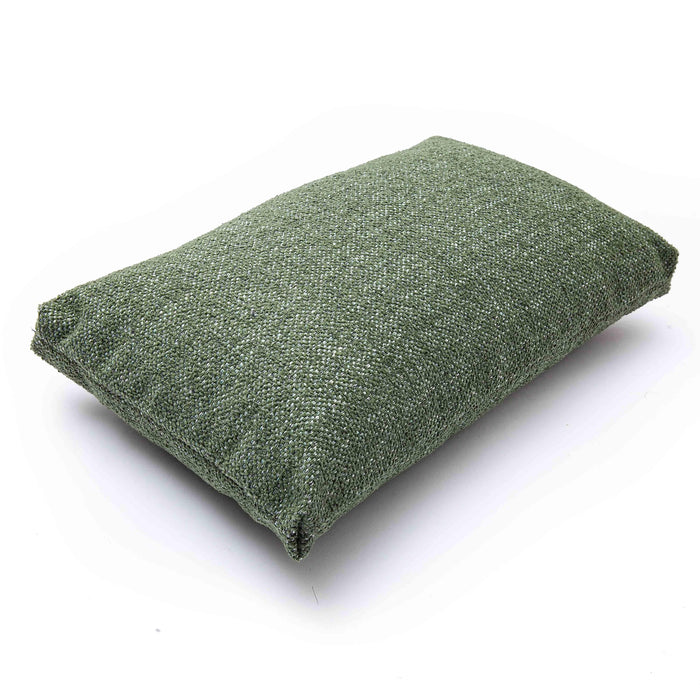 Malolo Green Basketweave 20x12 inch Rectangular Vegan-Down Pillow - COVER
