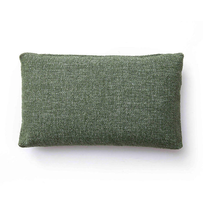 Malolo Green Basketweave 20x12 inch Rectangular Vegan-Down Pillow - COVER