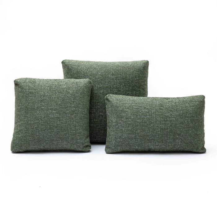 Malolo Green Basketweave 20 x 12 inch Rectangular Vegan-Down Pillow