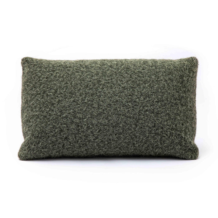 Malolo Green Long Mohair 20 x12 inch Rectangular Vegan-Down Pillow - COVER