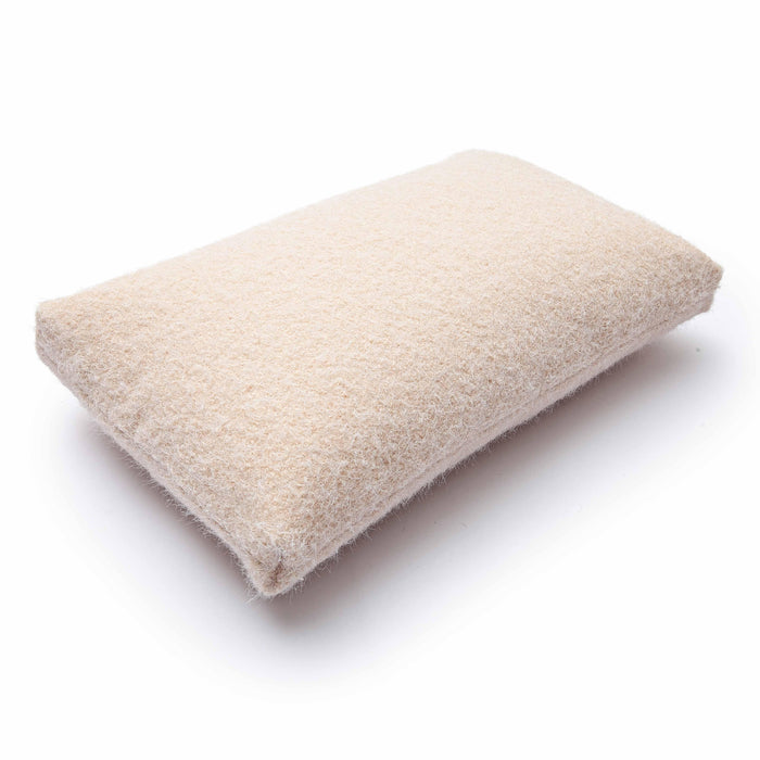 Malolo Rose-Tan Long Mohair 20x12 inch Rectangular Vegan-Down Pillow - COVER