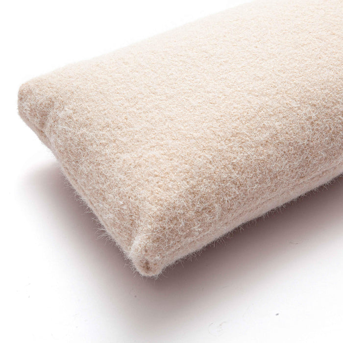 Malolo Rose-Tan Long Mohair 20x12 inch Rectangular Vegan-Down Pillow - COVER