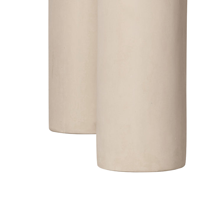 Barbara Cream Textured Indoor / Outdoor 47 inch Round Dining Table