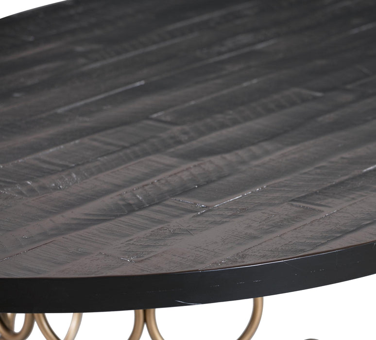 Valentina Brass Round Dining Table - UK