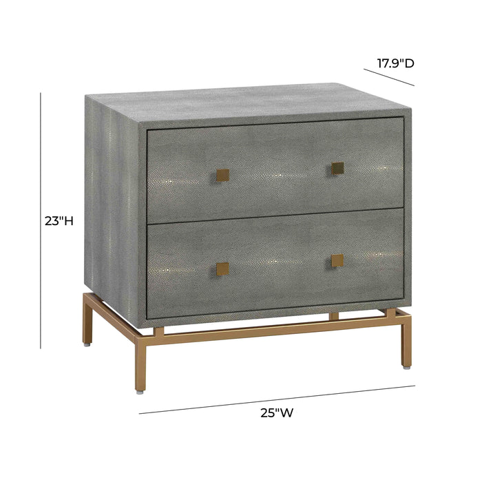 Pesce Shagreen Nightstand - UK