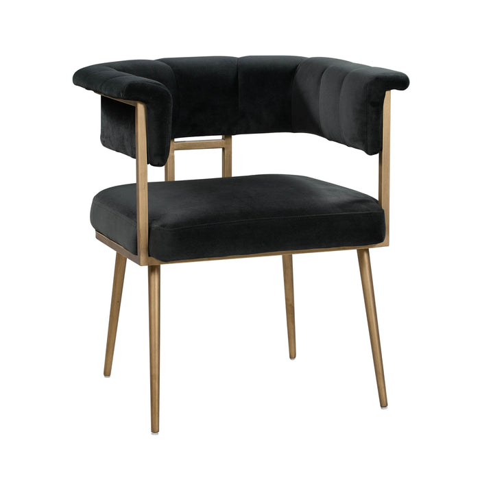 Astrid Grey Velvet Chair - UK