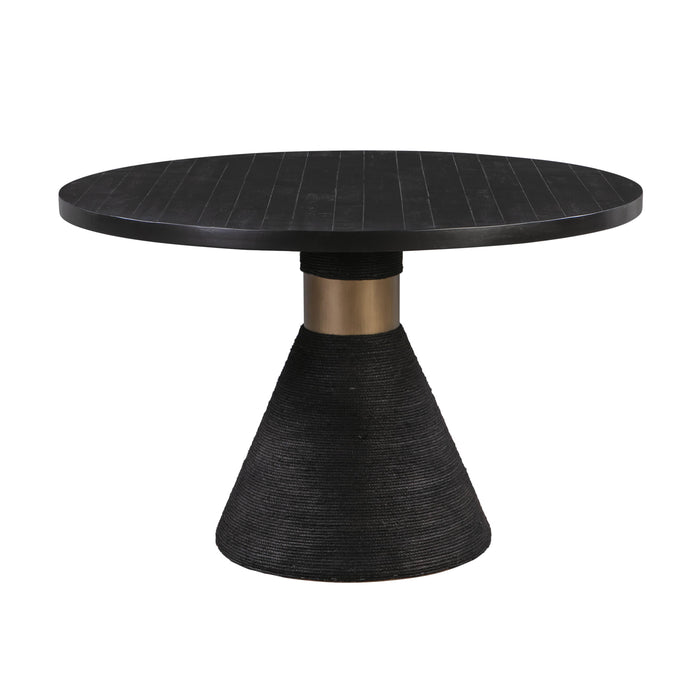 Rishi Black Rope Round Table - UK