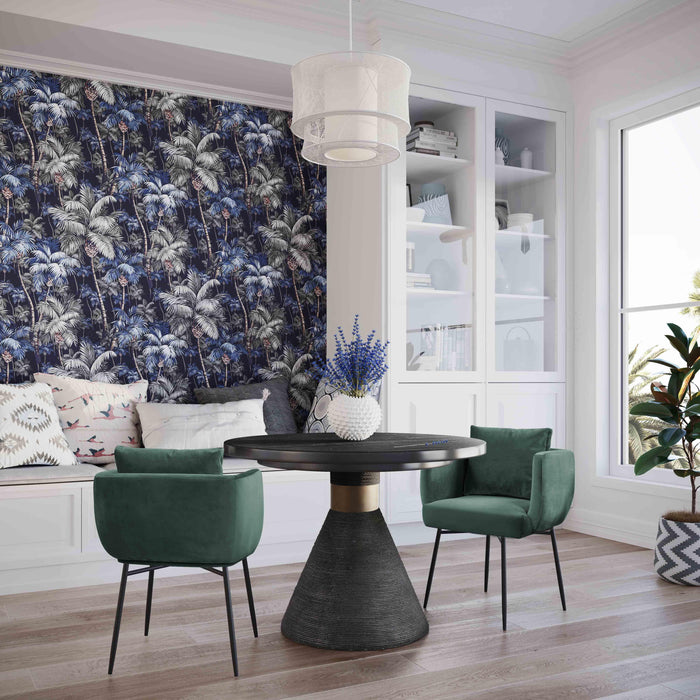 Rishi Black Rope Round Table - UK