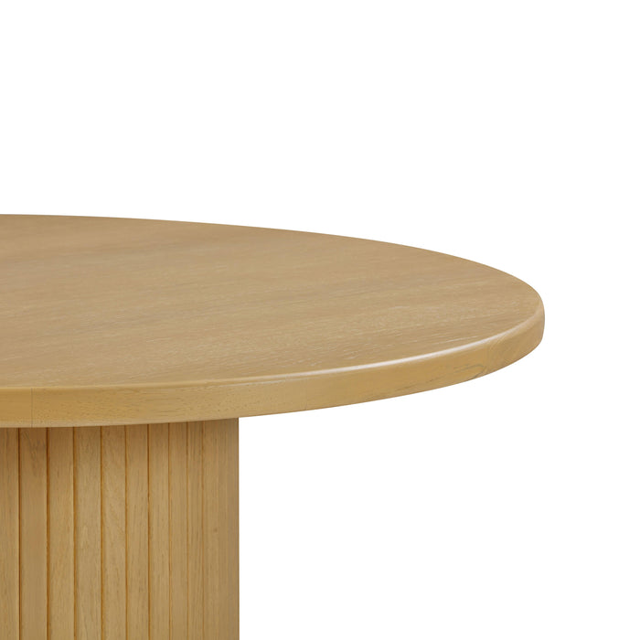 Chelsea Natural Oak Wood Round Dining Table - UK
