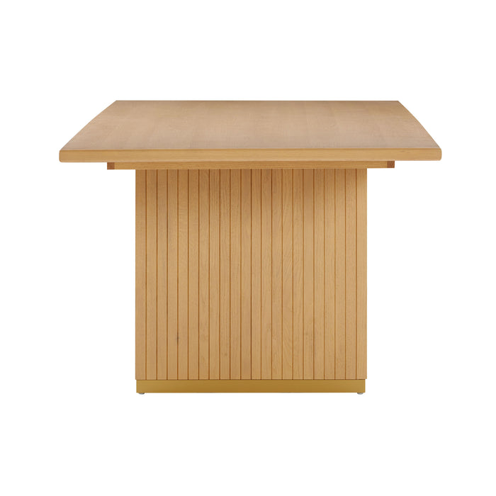 Chelsea Natural Oak Wood Rectangular Dining Table - UK