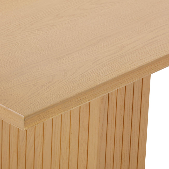 Chelsea Natural Oak Wood Rectangular Dining Table - UK