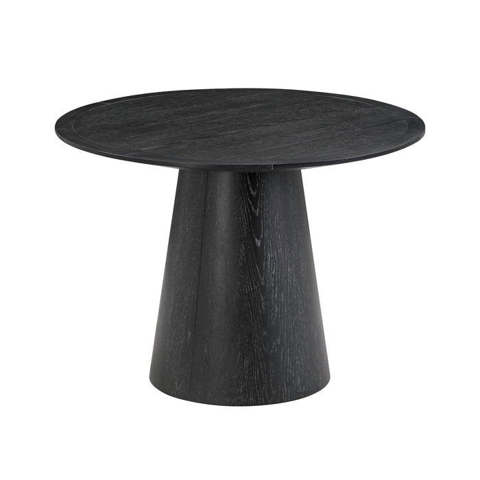 Sahara Black Oak Round Dining Table - UK