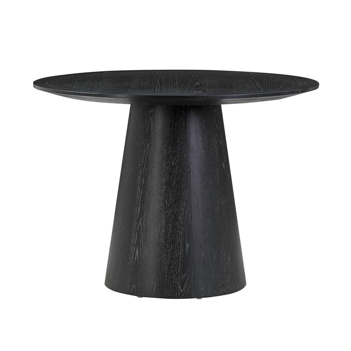 Sahara Black Oak Round Dining Table - UK