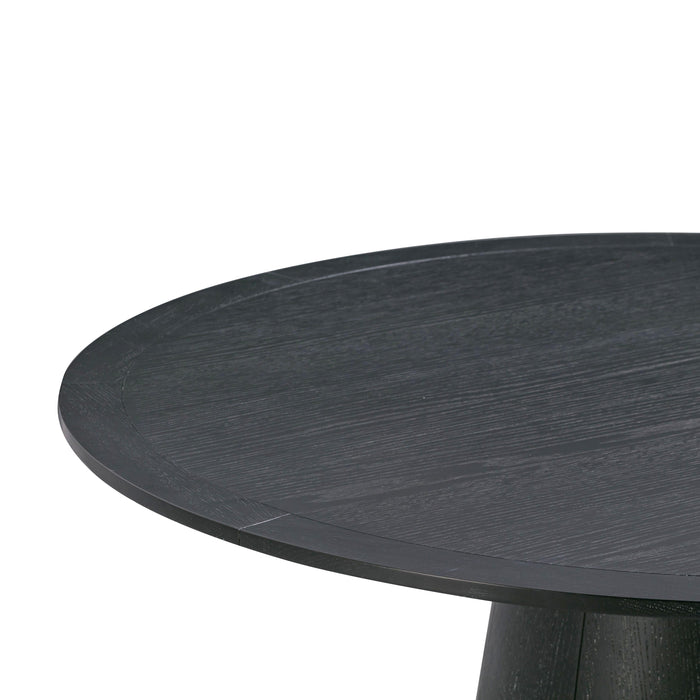 Sahara Black Oak Round Dining Table - UK