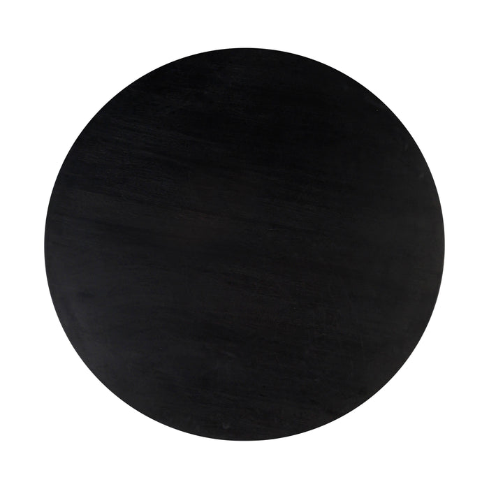 Gevra Black Acacia & Faux Plaster Dining Table - UK
