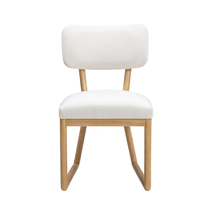 Bobbie Cream Performance Upcycled Fabric Dining Chair