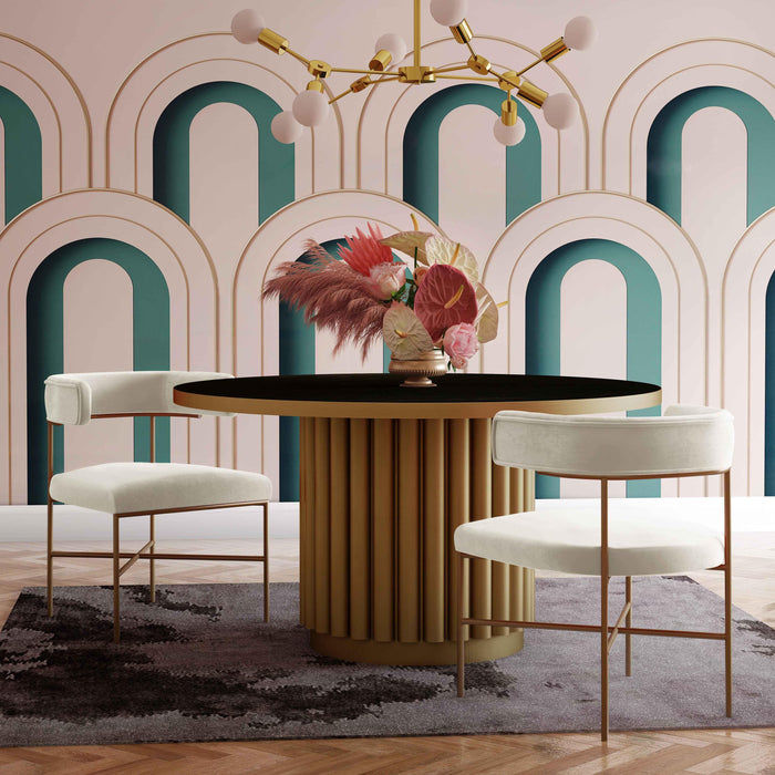 Kim Velvet Chair in Cream - UK