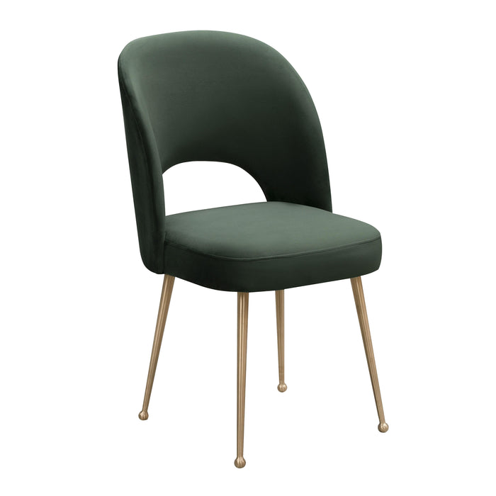 Swell Forest Green Velvet Chair - UK